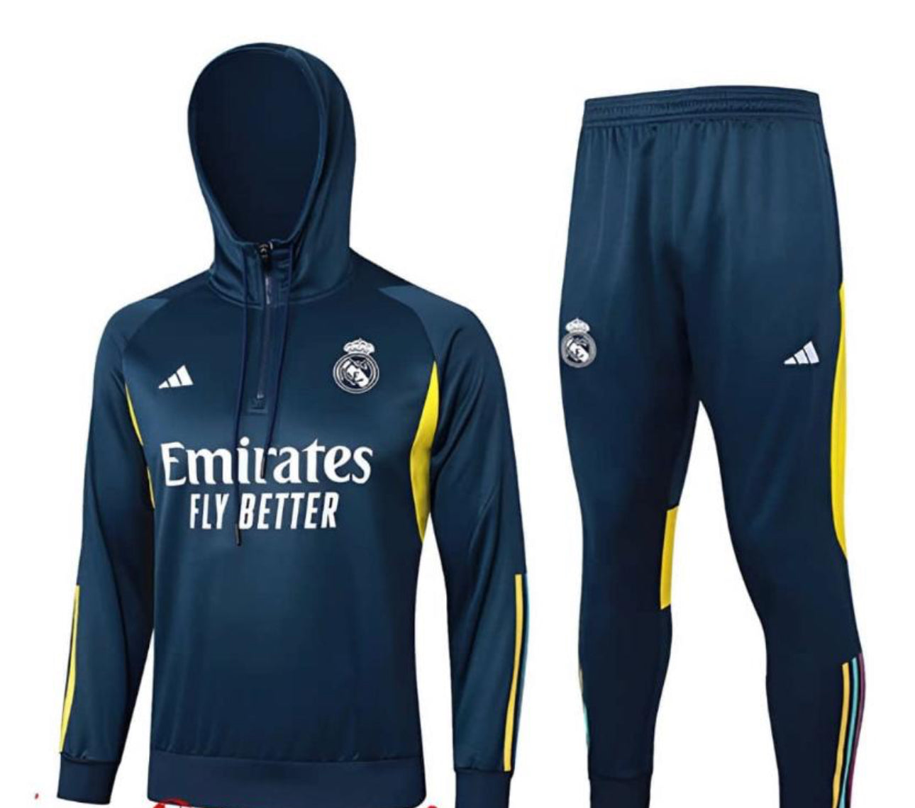Survêtement Real Madrid Blanc Noir 2024/2025